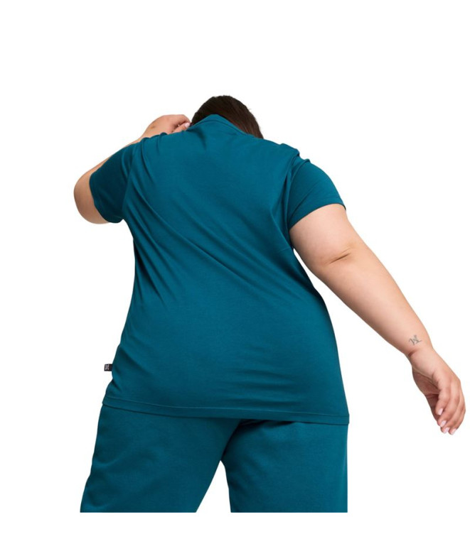 Camiseta Mulher Puma Essentials Logo Azul