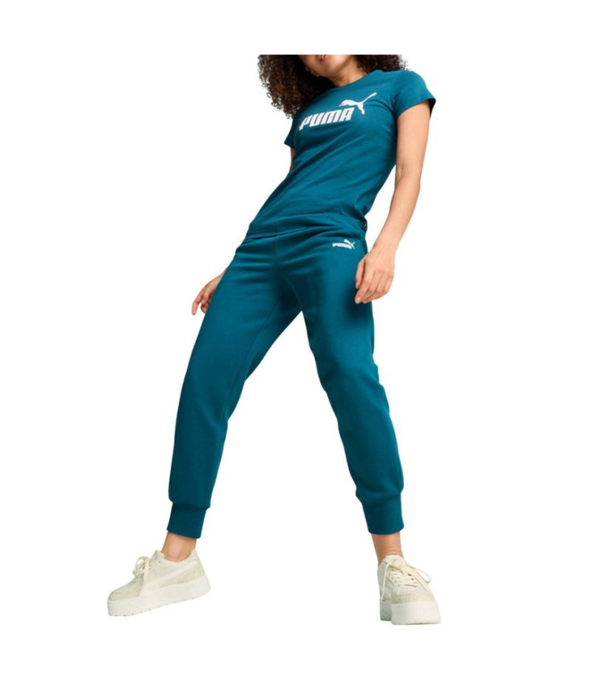 T-shirt Femme Puma Essentials Logo Bleu