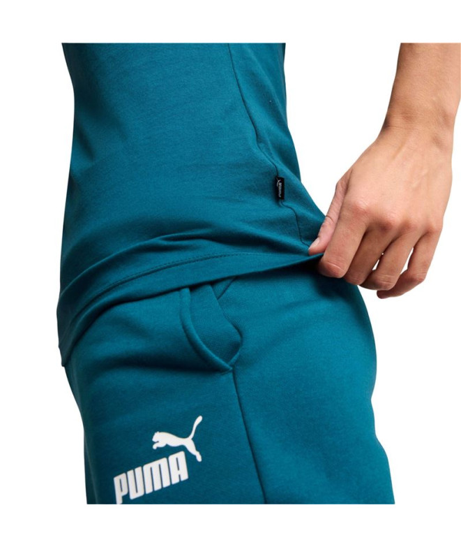 Camiseta Mulher Puma Essentials Logo Azul