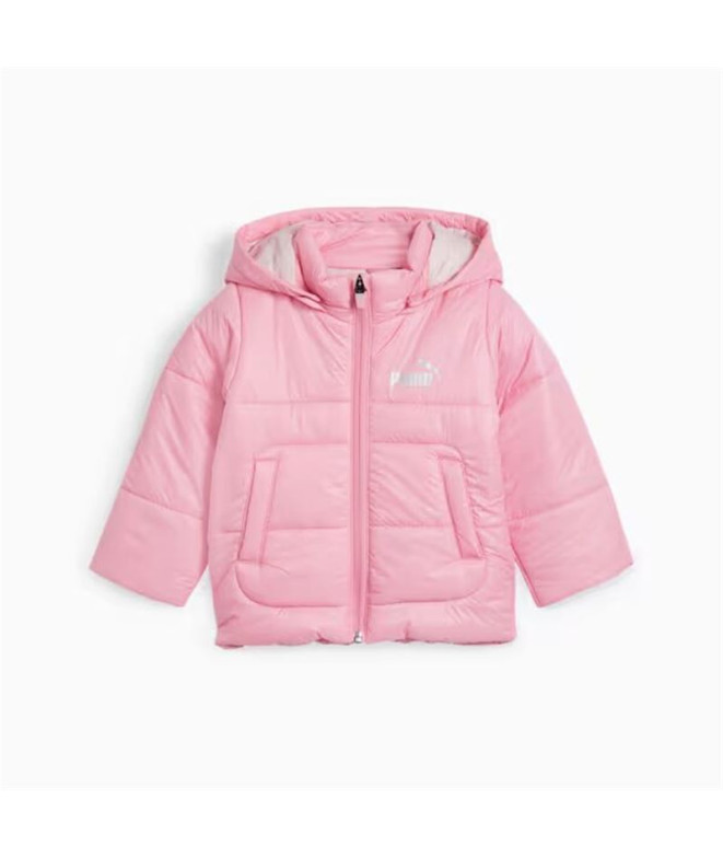 Casaco Infantil Casaco acolchoado com capuz Puma Minicats Mauve