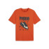 Camiseta Homem Puma Graphics Sneaker Laranja