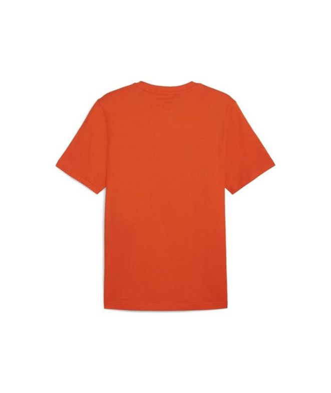 Camiseta Homem Puma Graphics Sneaker Laranja