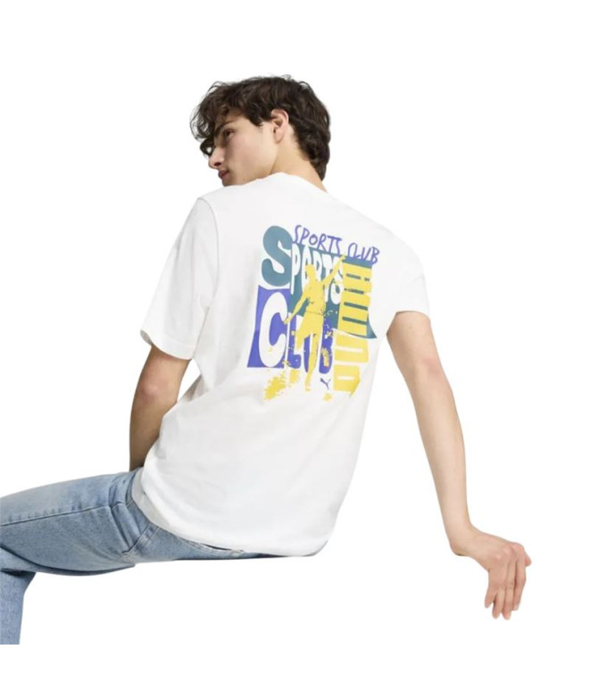 T-shirt Homme Puma Graphics Puma Sports Club White