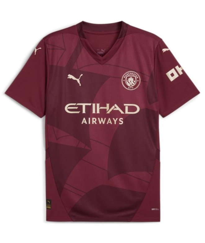 Camiseta Futebol Homem por Puma Mcfc Third Jersey Réplica Dark Jaspe