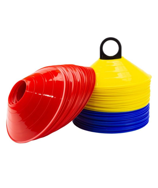 Set 60 Conos Zastor Ag-605 Rojo/Azul/Amarillo