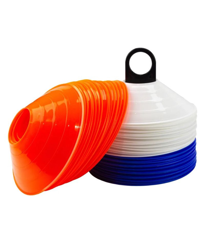 Set 60 Conos Zastor Ag-605 Blanco/Azul/Naranja