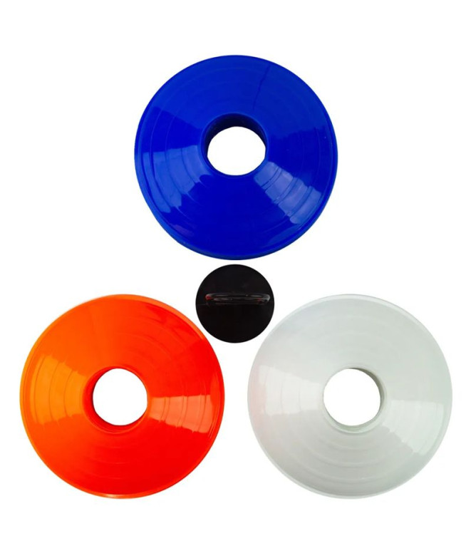 Set 60 Conos Zastor Ag-605 Blanco/Azul/Naranja