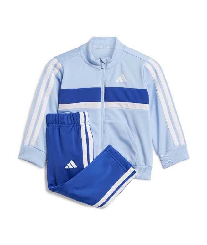 Fato de treino adidas 3Bandas Tib Infant Azul/Branco