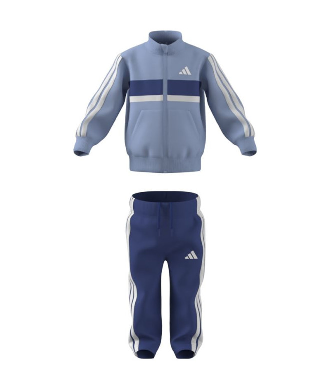 Chándal adidas 3Bandas Tib Bebé Azul/Blanco