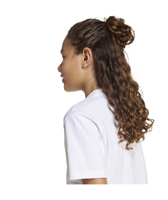 Camiseta adidas Linear 160 Infantil Blanco/Negro