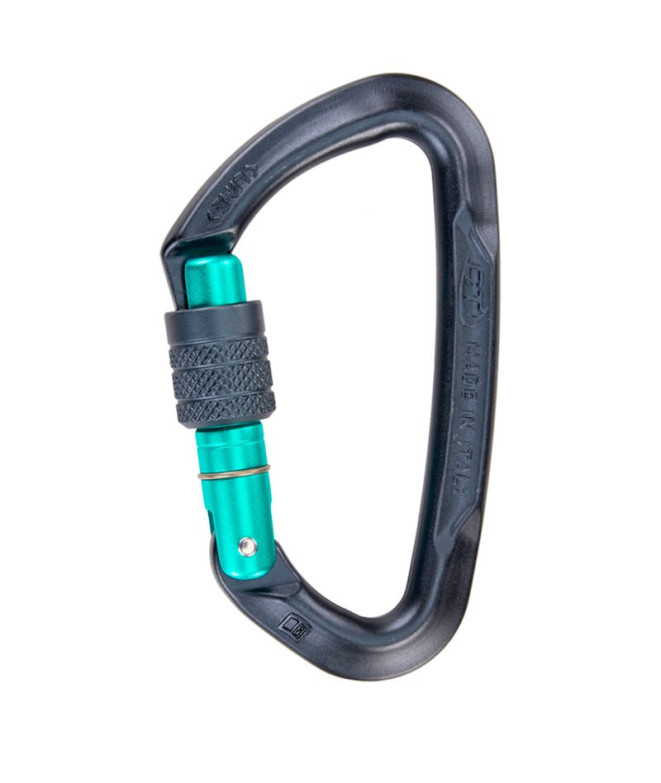 Mousqueton Climbing Technology Lime Sg (Screw Gate) Gris/Bleu