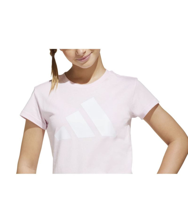 T-shirt adidas Fille Essentials Big Logo 160 Rose
