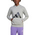 Moletom adidas French Terry Infantil Grande logótipo Hd Cinzento
