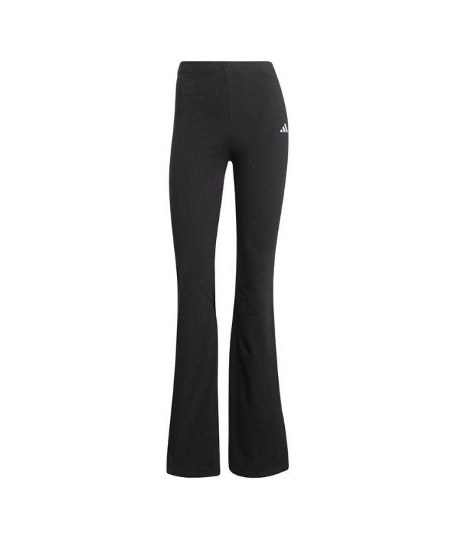 Mallas adidas Small Logo Flarleg Mujer Negro