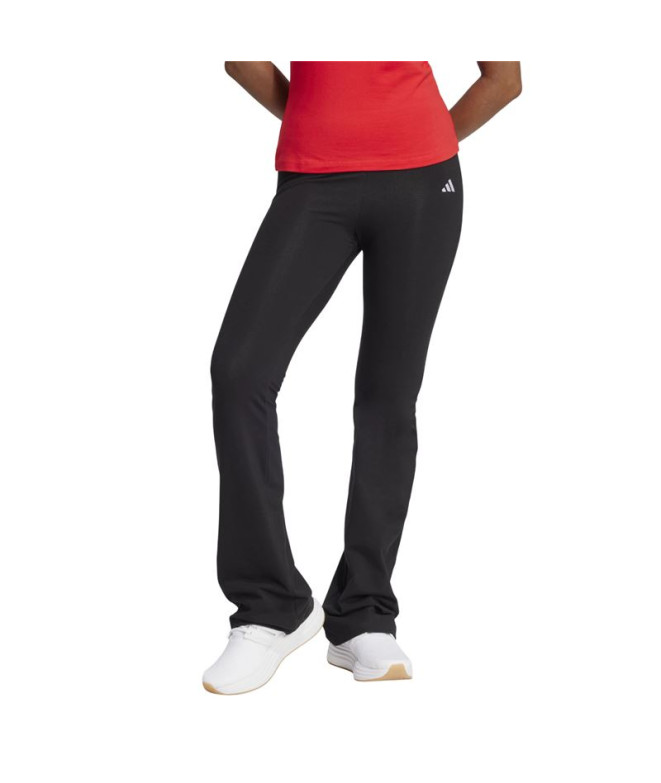 Mallas adidas Small Logo Flarleg Mujer Negro