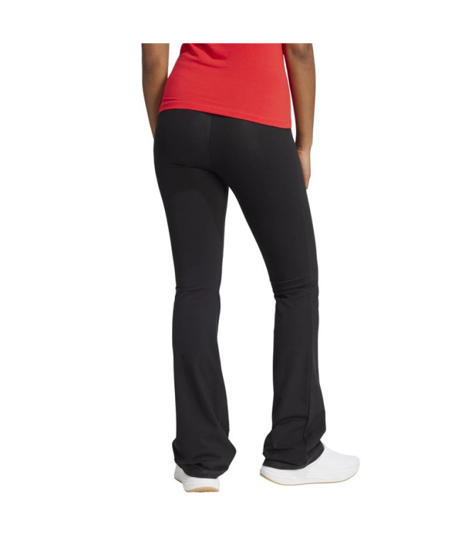 Mallas adidas Small Logo Flarleg Mujer Negro