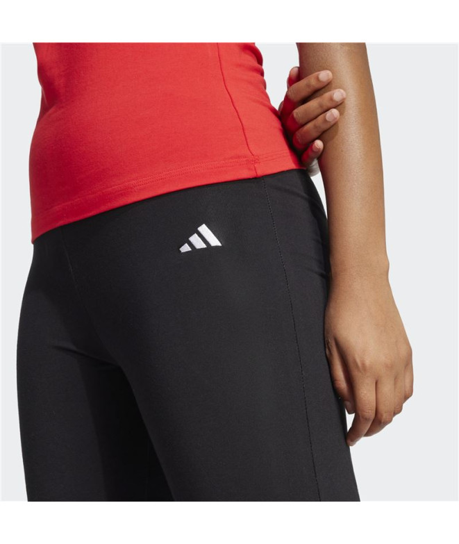 Mallas adidas Small Logo Flarleg Mujer Negro