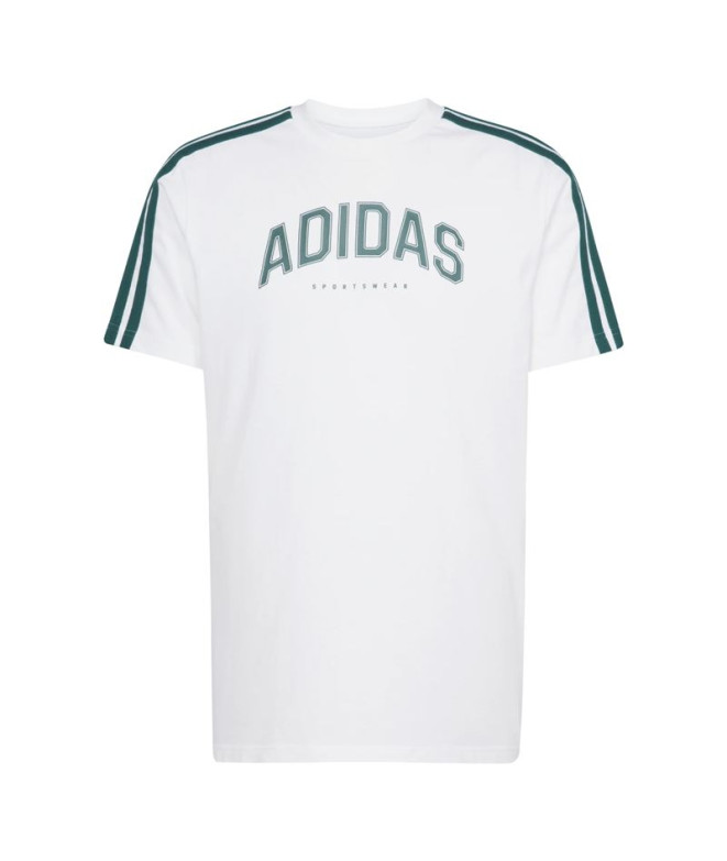 Camiseta adidas Homem Colégio Branco