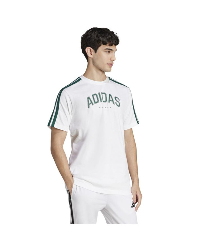 Camiseta adidas Homem Colégio Branco