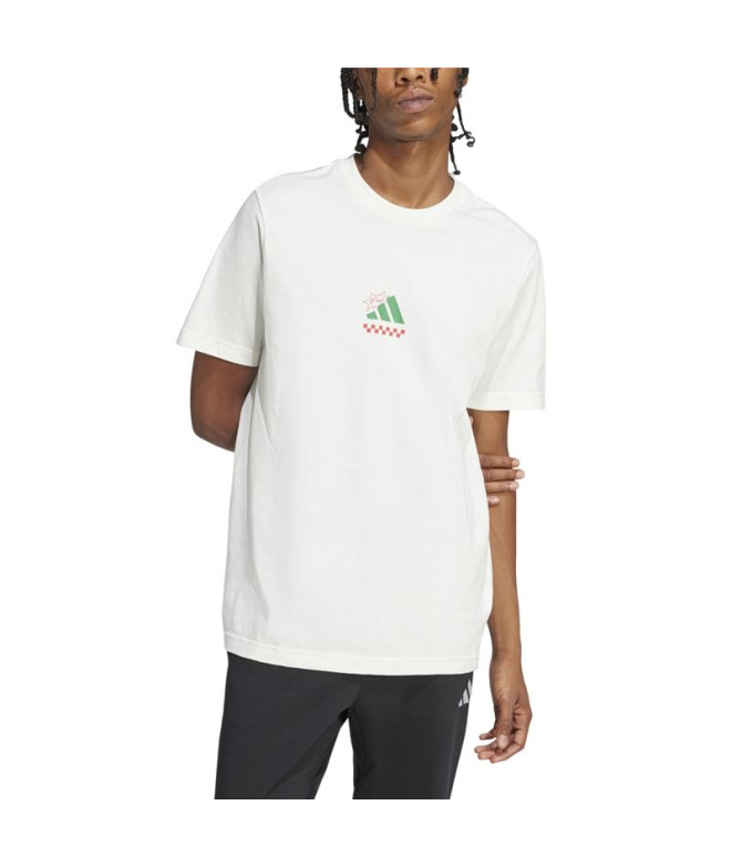 T-shirt adidas Homme Pizza blanche