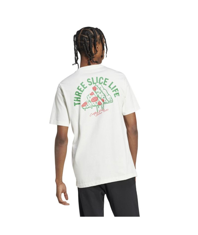 T-shirt adidas Homme Pizza blanche