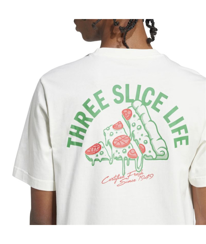 T-shirt adidas Homme Pizza blanche