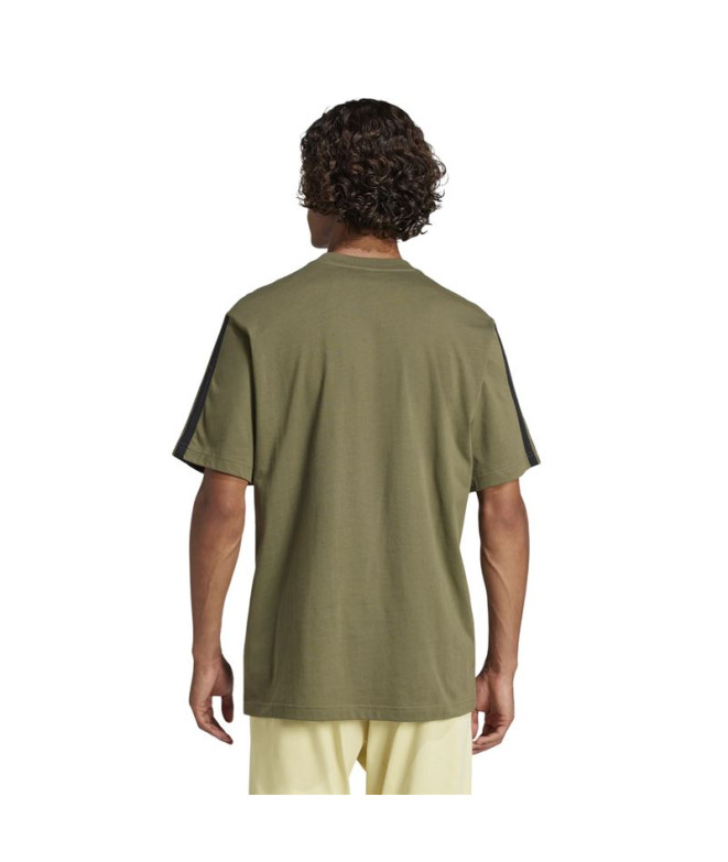 T-shirt adidas Homme 3Bands Vert foncé/Noir
