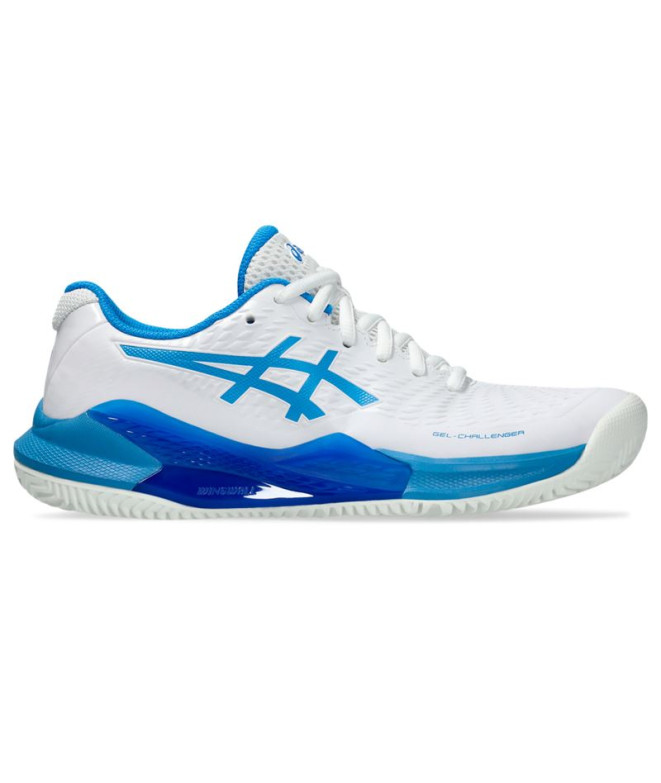 Zapatillas de Tenis ASICS Gel-Challenger 14 Clay Mujer Blanco/Azul