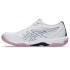 Chaussures Handball Gel Femme de ASICS -Rocket 11 Blanc/Rose