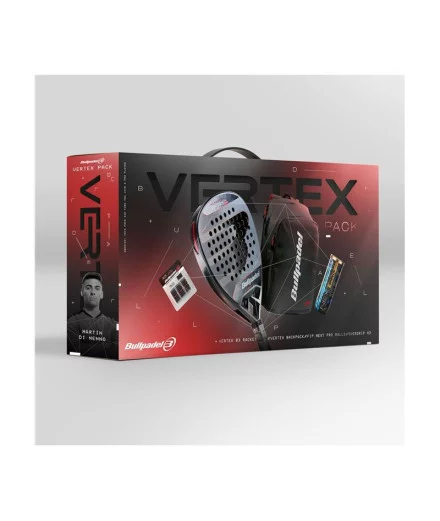 Pack de pala Pádel Bullpadel Vertex04 Hombre Negro
