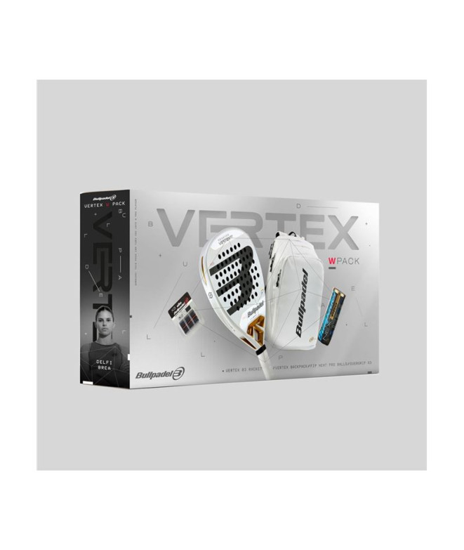 Pack pala Pádel Mulher de Bullpadel Vertex04 Branco