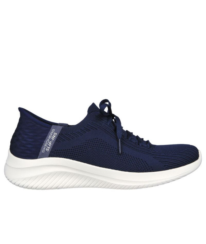 Sapatilhas Skechers Mulher Ultra Flex Slip Ins 3.0-Brill azul-marinho