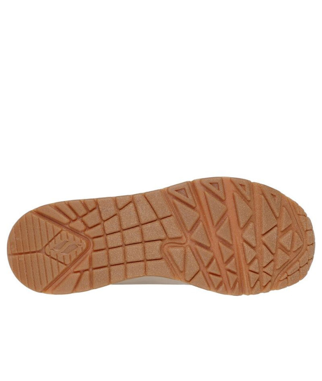 Chaussures Skechers Uno - Shimmer Away Femme Beige