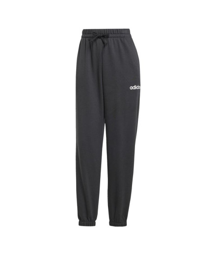 Pantalons adidas French Terry Femme Linear Cf Noir/Blanc