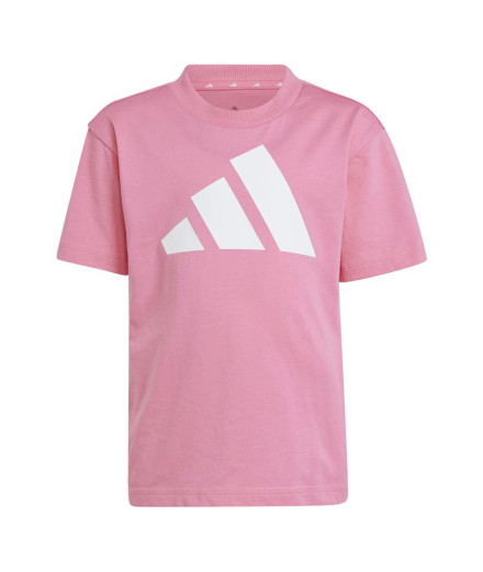 T-shirt adidas Enfant Essentials Big Logo Rose/Blanc