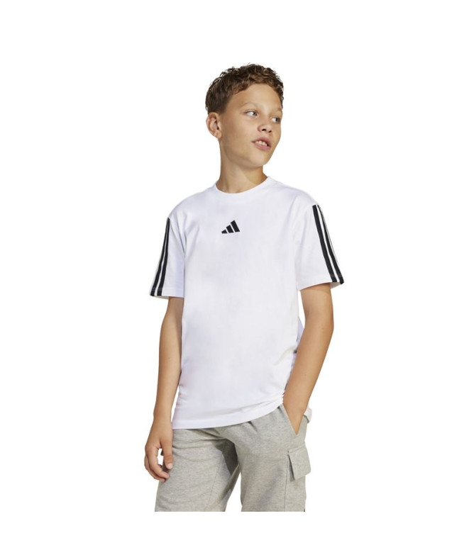 T-shirt adidas Enfant 3 bandes blanc/noir