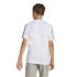 Camiseta adidas 3 Bandas Infantil Blanco/Negro