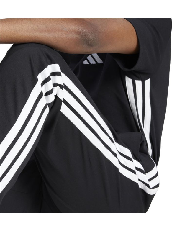 Calça adidas Homem 3 riscas preto/branco