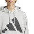 Moletom adidas French Terry Homem Grande logótipo Hd cinzento/preto