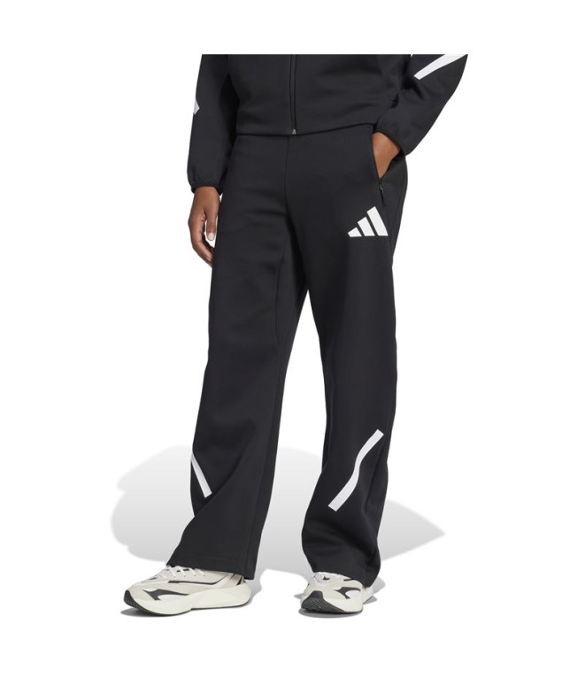 Pantalons adidas Femme Z.N.E. Bar Noir/Blanc