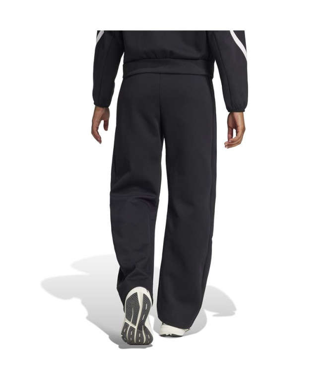 Pantalons adidas Femme Z.N.E. Bar Noir/Blanc