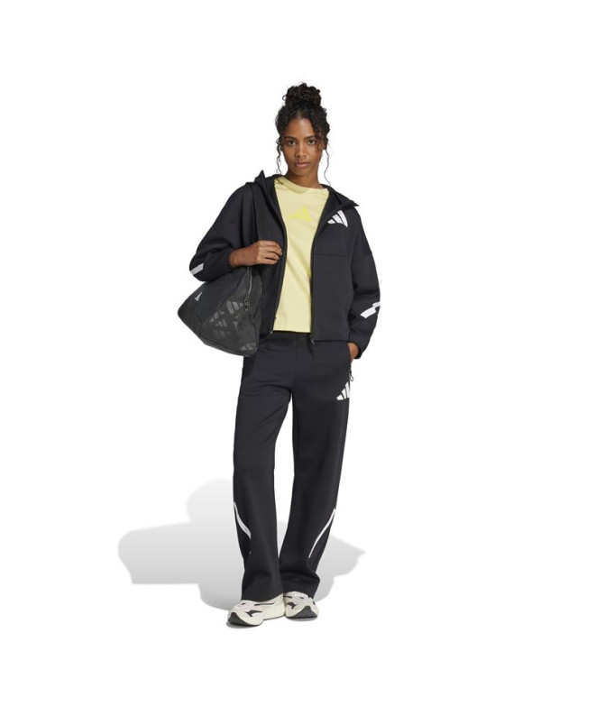 Pantalons adidas Femme Z.N.E. Bar Noir/Blanc