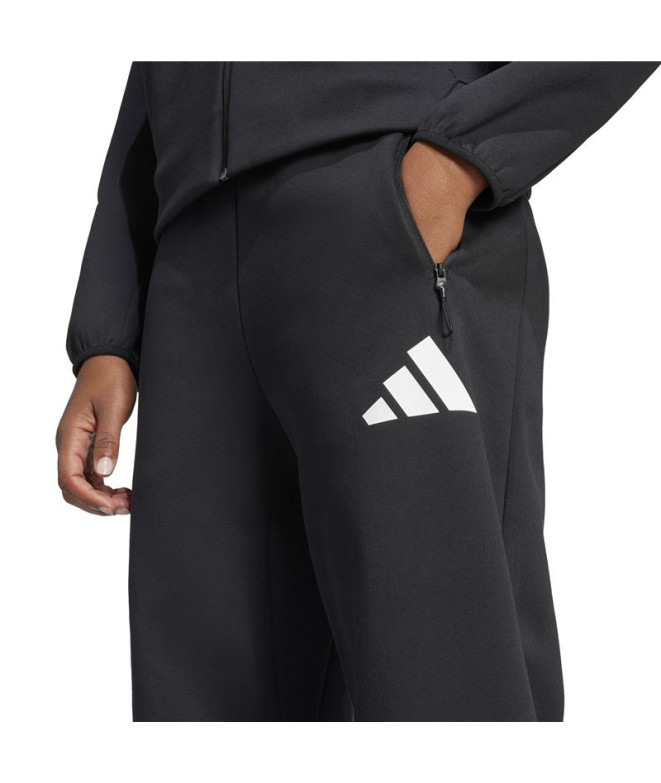 Pantalons adidas Femme Z.N.E. Bar Noir/Blanc