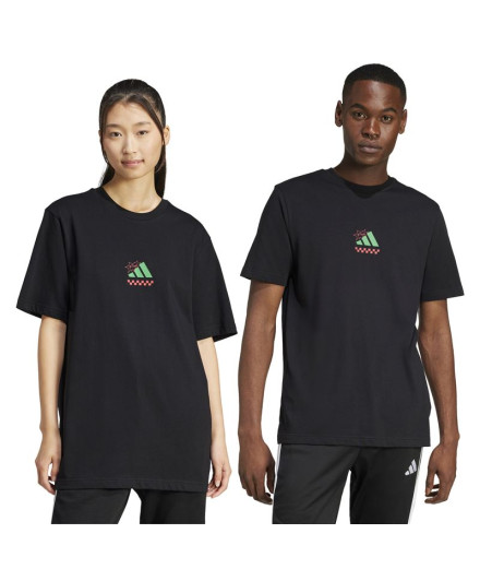 T-shirt adidas Homme Pizza noire 2