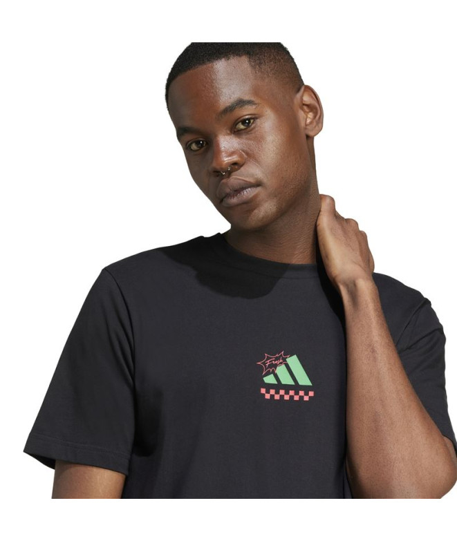 Camiseta adidas Homem Pizza preta