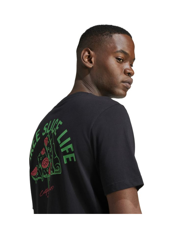 Camiseta adidas Homem Pizza preta