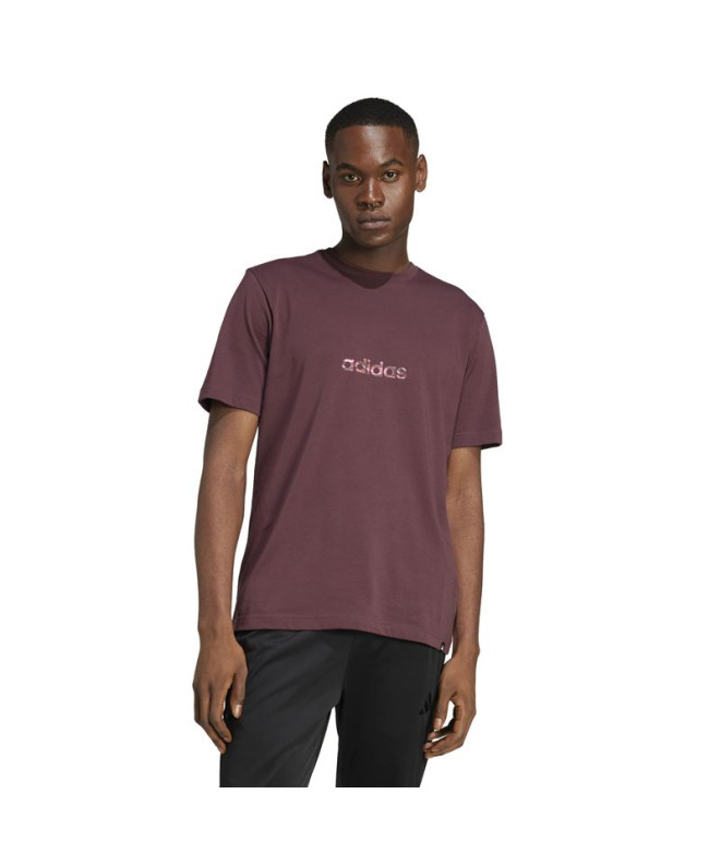 Camiseta adidas Homem Rúbrica linear camuflada