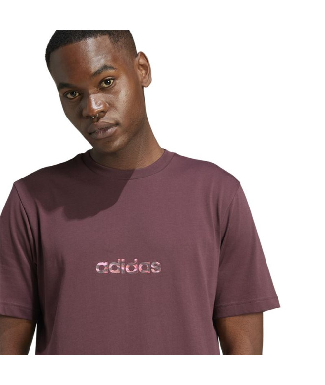 Camiseta adidas Homem Rúbrica linear camuflada