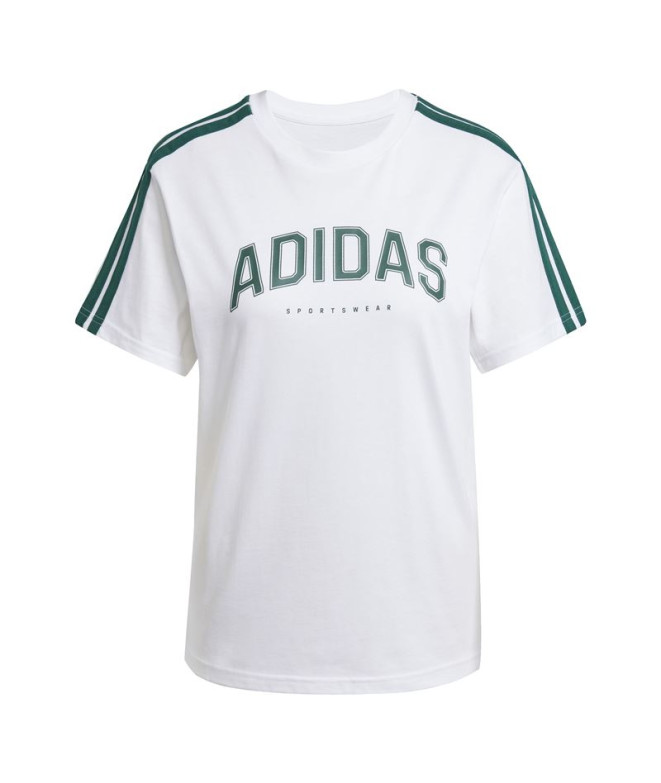 Camiseta adidas Mulher Softs Branco