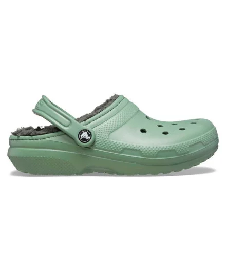 Tamancos Crocs Classic Lined Clog Musgo
